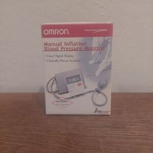 Omron Manual Inflation Blood Pressure Monitor.